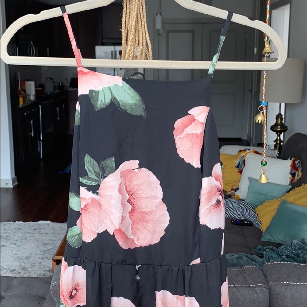 Floral High-low romper